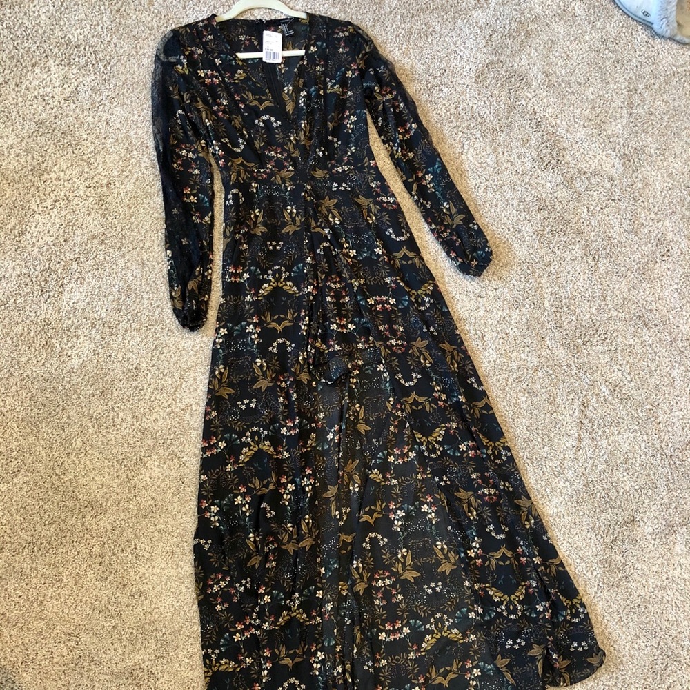 Maxi Dress with romper shorts underneath